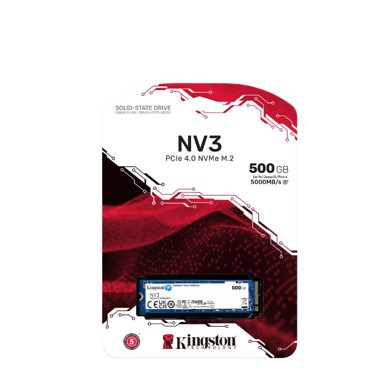 Kingston NV3 M.2 2280 PCIe 4.0 NVMe SSD 500GB