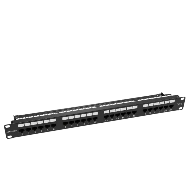 Hikvision Cat6 Unsheilded 24-port Patch Panel, 1U